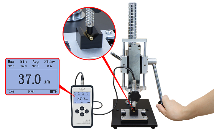 Hayashigami LS225+N1500 Aluminum-based Coating Thickness Gauge Details Figure 3