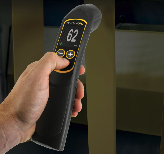 What Thickness Gauge can be used for uncured powder coating thickness measurement?  Picture 1