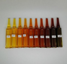 Gardner Colorimetric Measurement: Color Spectrum CS-810 VS Visual Colorimetry with Figure 1