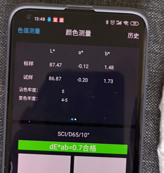 How does the colormeter measure the color fastness of textiles?  Picture 3