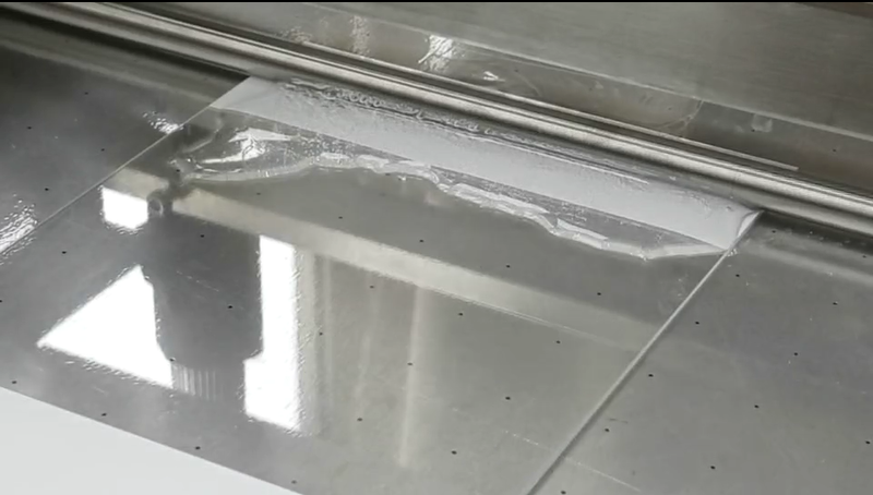 Preparation of hot melt adhesive film with film coating machine with picture 2