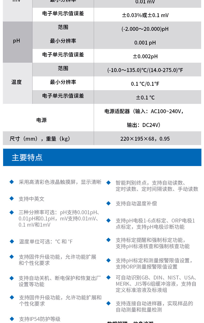 Thundermagnetic PHSJ-5T pH meter details picture 9