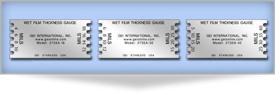 How to use the "wet film thickness" measuring instrument with picture 1