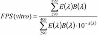 Measurement of sunscreen protection factor with figure 2