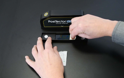 Measuring Gloss with PosiTector GLS Gloss Meter Figure 6