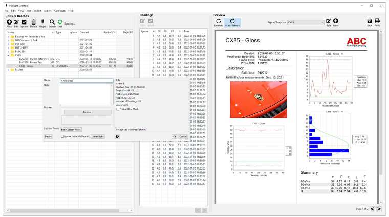 Gloss measurement with PosiTector GLS gloss meter Figure 9