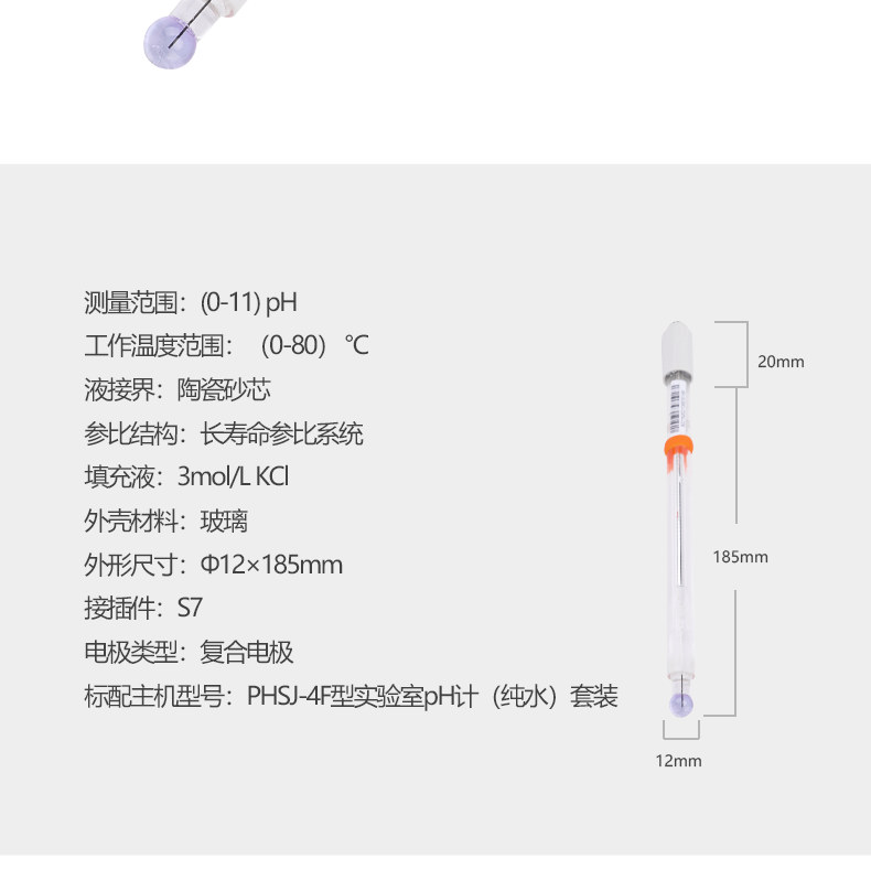 Detail of the ultrapure water pH composite electrode of the 962221 Figure 2