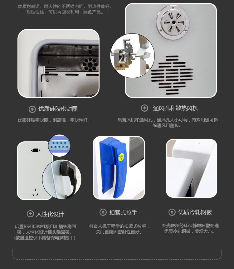 Kangheng DHG-9130+ independent temperature limiter precision type LCD constant temperature Drying Oven details Figure 5