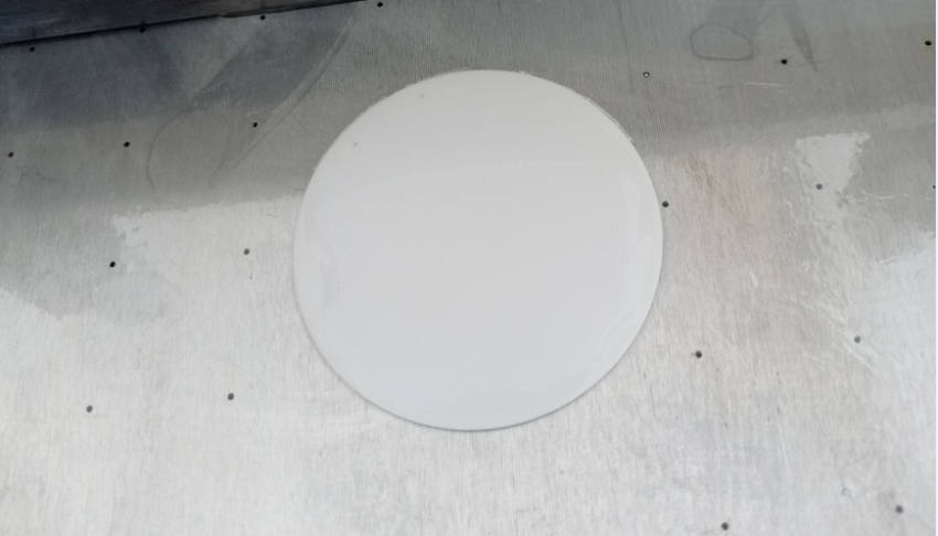Application of laboratory film coating machine to apply fluorescent agent on ceramic silicon wafer [Video demonstration] with picture 1