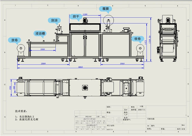 工厂直销 Rgdc-01.2/500 浸浴式卷材涂布机详情图1