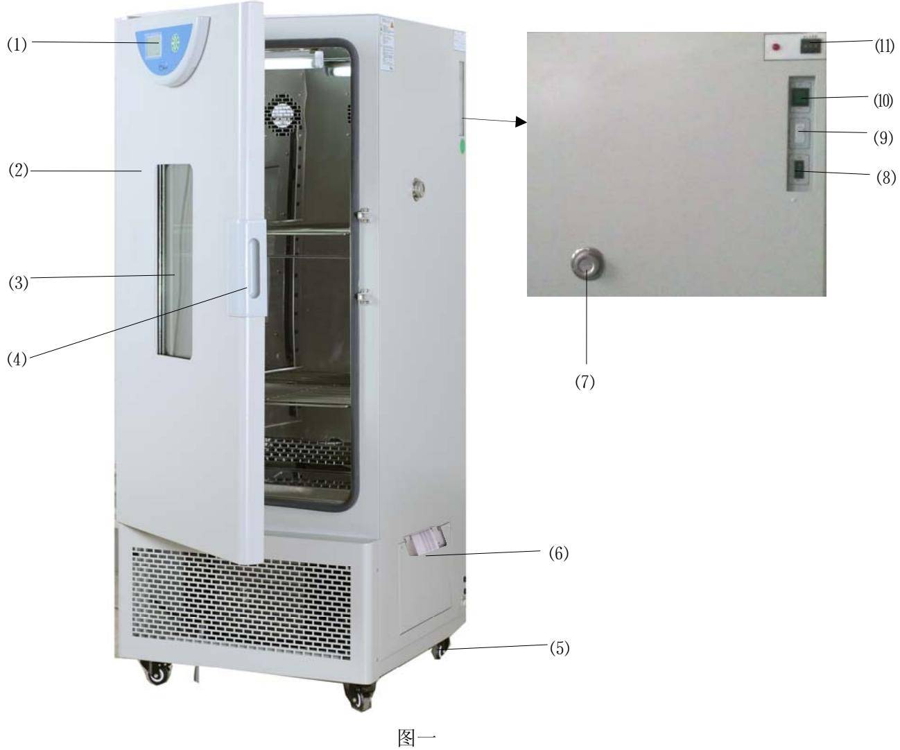 External diagram of the biochemical incubator
