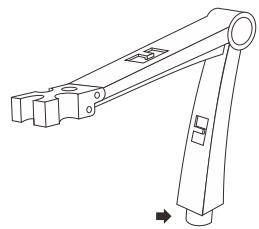 Lower end of the electrode frame