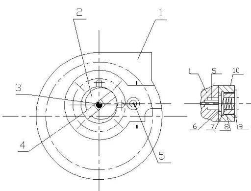 The oil pump forces oil intake