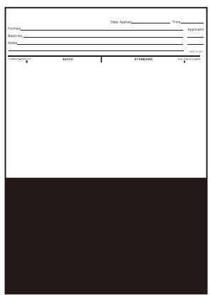 Large black-and-white shielding force measurement cardstock