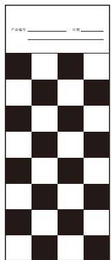 Measuring the covering strength of black-and-white grid cardstock